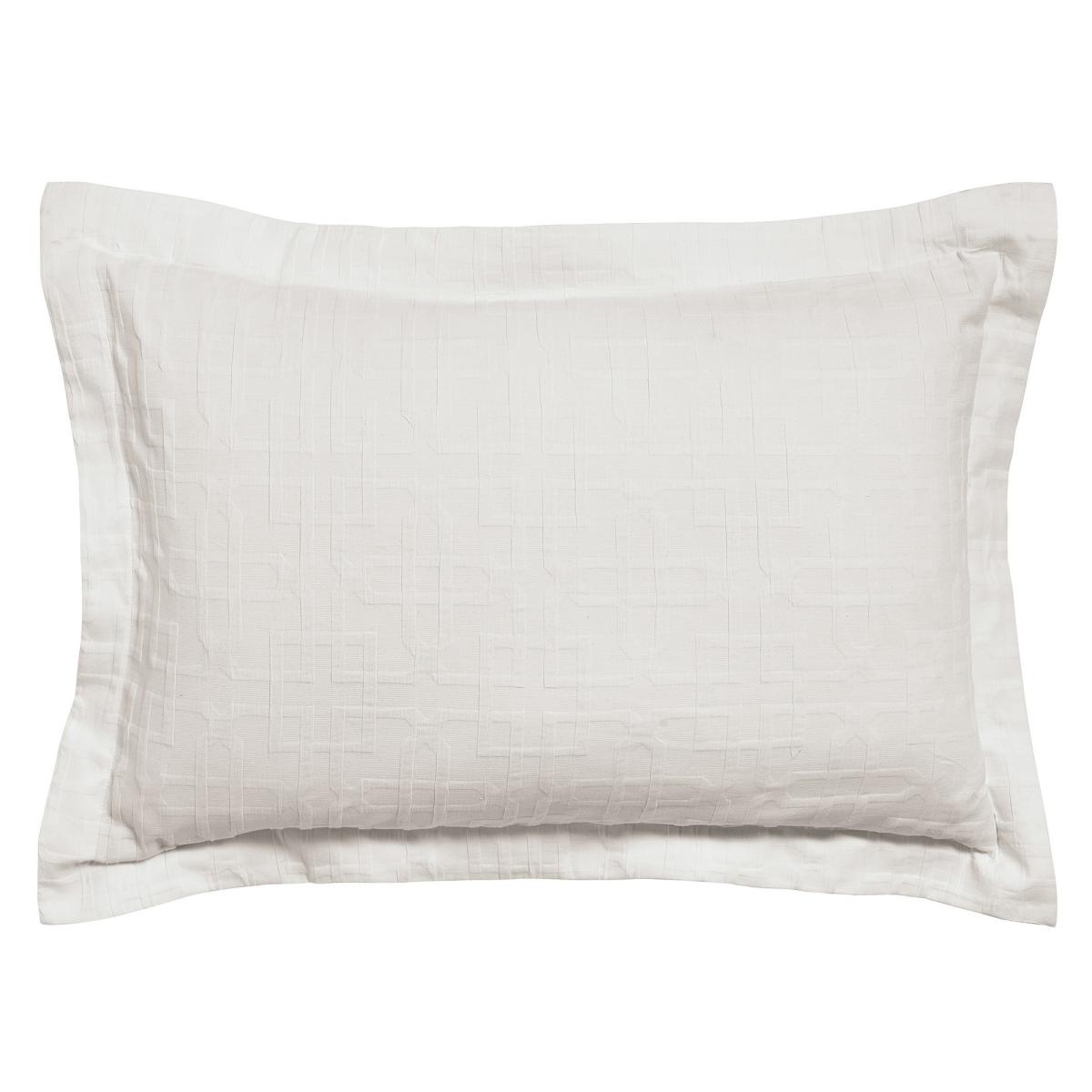 Hampton Trellis Geometric Bedding by Sanderson in White 260x220cm – image 4