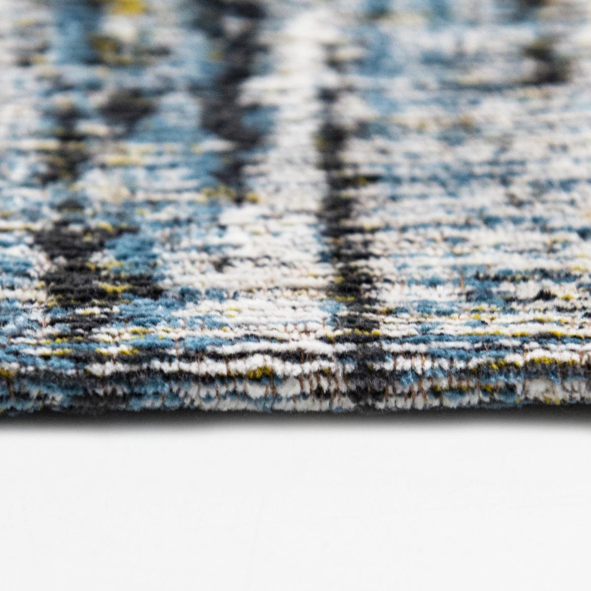 Louis De Poortere Designer Rugs Sari 8873 in Blue Yellow Mix 200x280cm – image 3