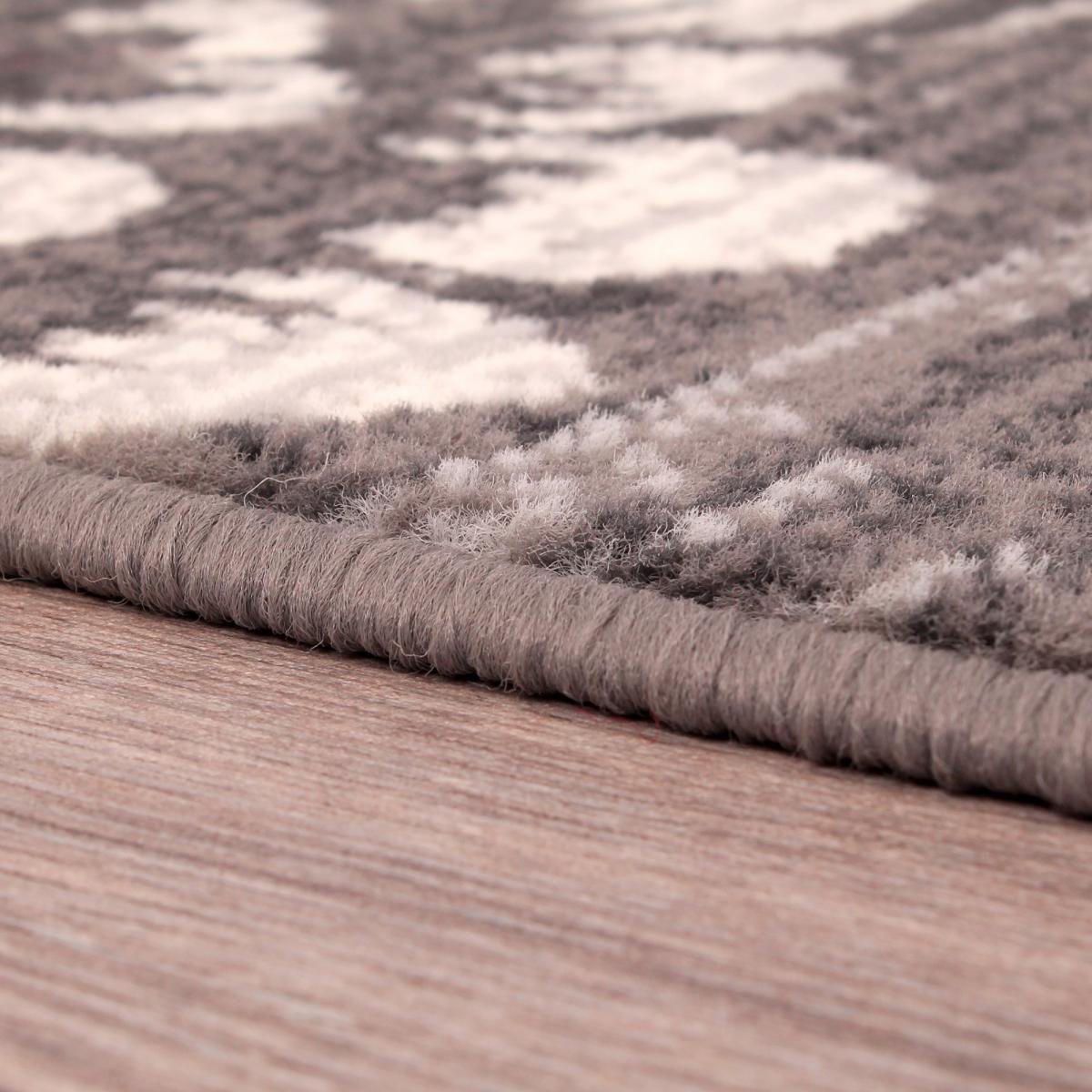 Verso Floral Rugs in Grey Mustard Yellow 160x230cm – image 3