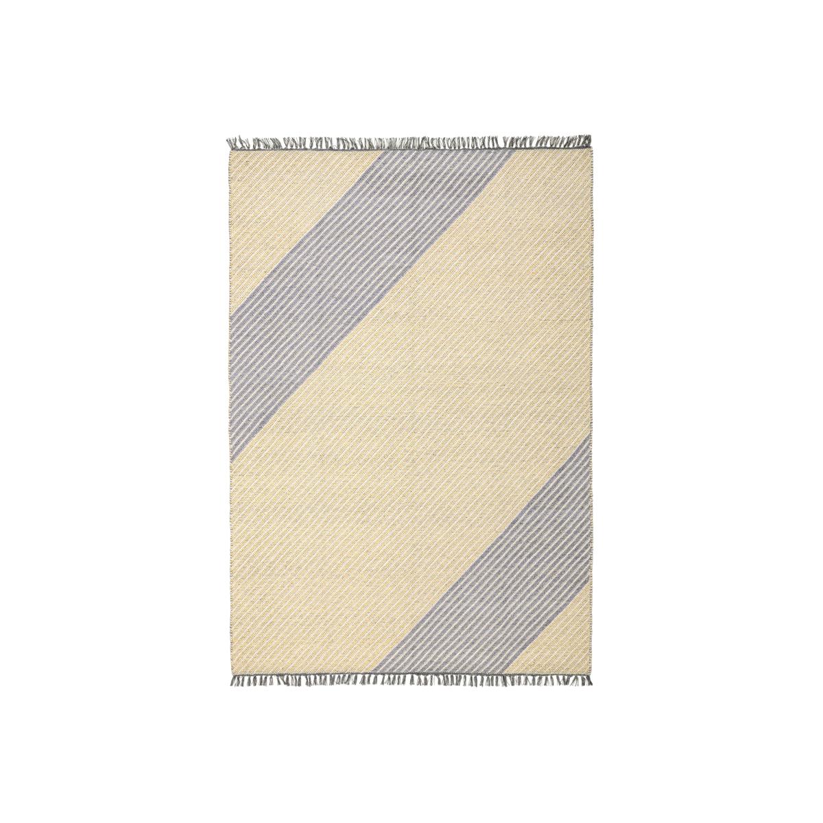 Oslo OSL701 Wool Stripe Rugs in Lemon Yellow – image 1
