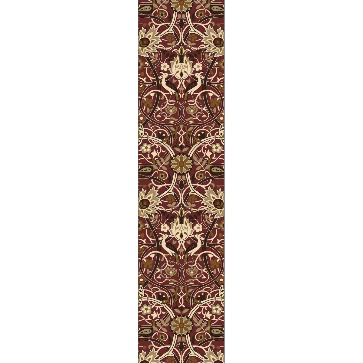 Bullerswood Runner Rugs 127300 in Red Gold By William Morris 67x230cm – image 5