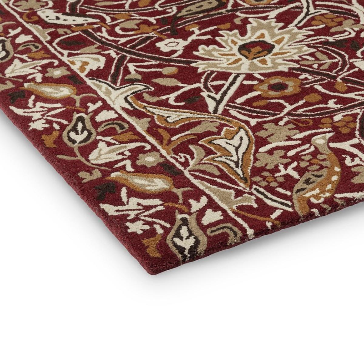 Bullerswood Runner Rugs 127300 in Red Gold By William Morris 67x230cm – image 1