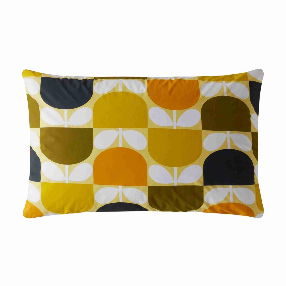 Block Stem Bedding Duvet Cover and Pillowcase by Orla Kiely in Sicilian Lemon 50x75cm – image 3