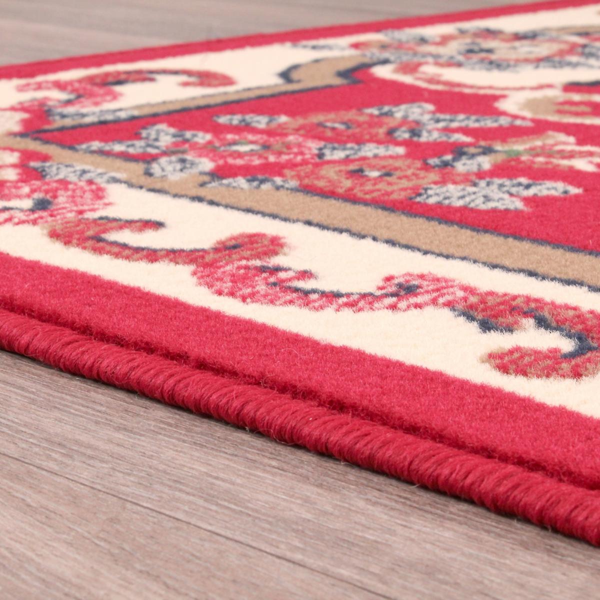 Sandringham Rugs in Red by Rugstyle 60x110cm – image 3