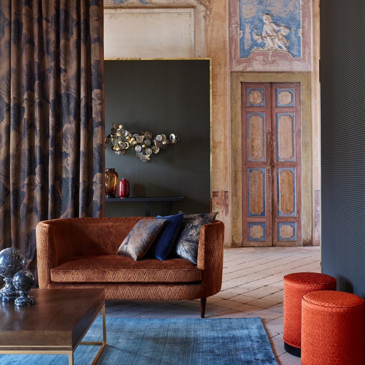 Oblique Geometric Wallpaper 312815 by Zoffany in Prussian Blue Roll – image 3