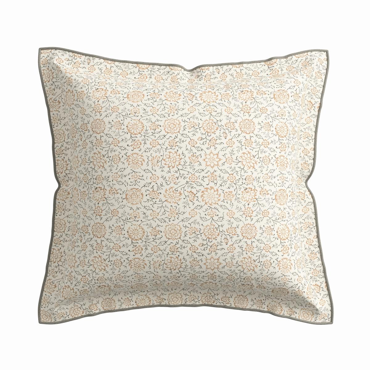 Kerala Floral Bedding by V&A in Ivory & Slate Grey 140x200cm – image 4