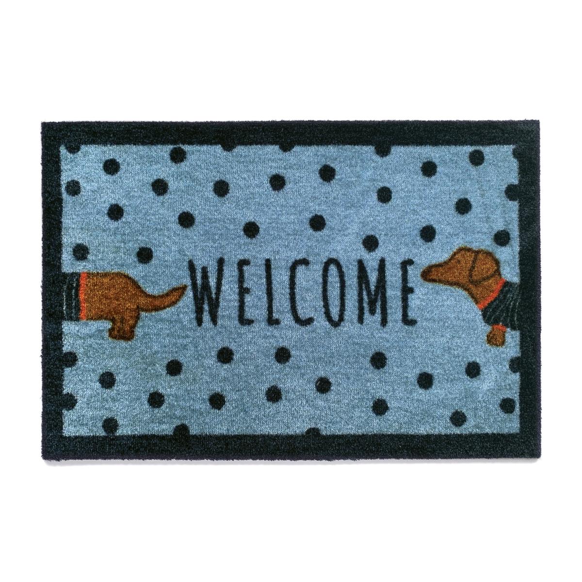 Howler & Scratch Doggie Welcome Pet Mats Blue 50x75cm – image 1