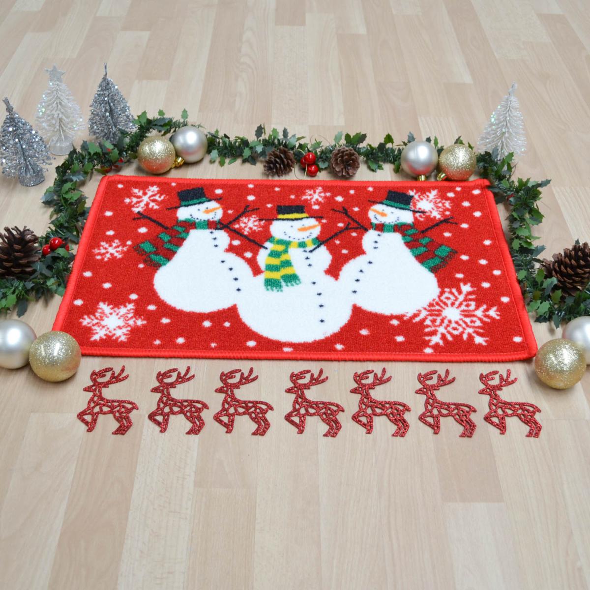 Snowman Christmas Festive Floor Mat 40x60cm – image 4