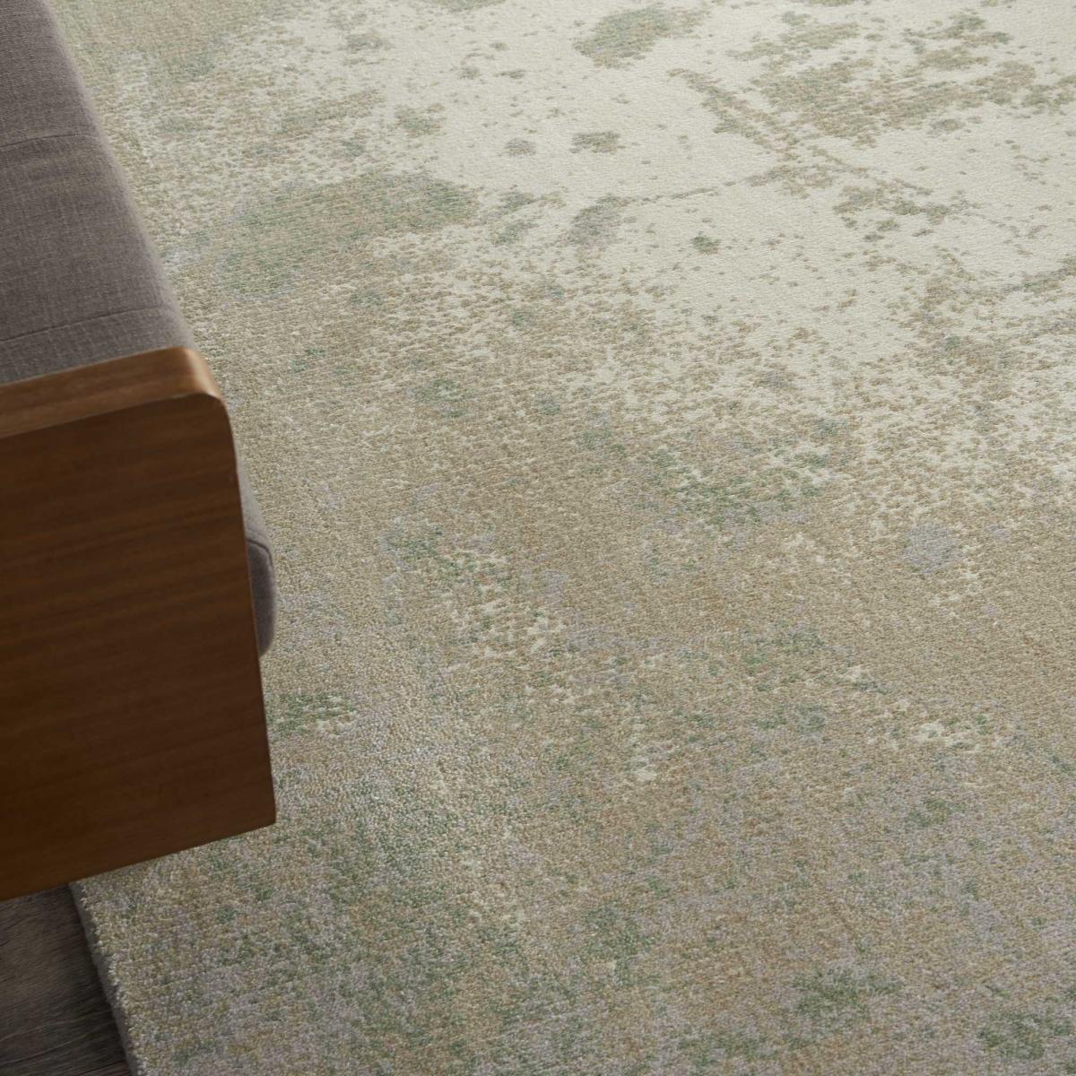 Nourison Twilight Abstract Wool Rugs TWI06 in Ivory Green – image 2