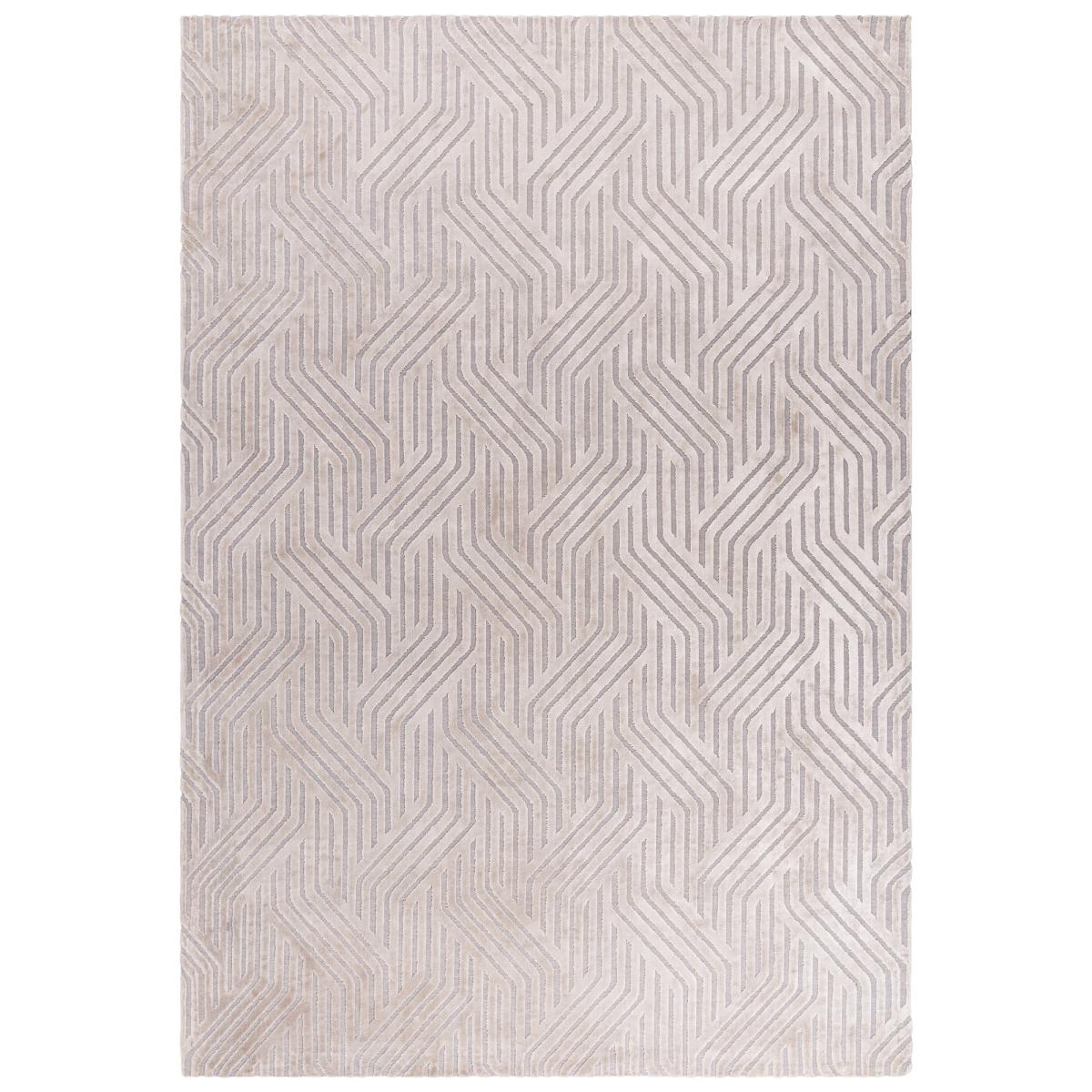 Glaze Data Geometric Modern Rugs in Silver Grey200x290cm – image 5
