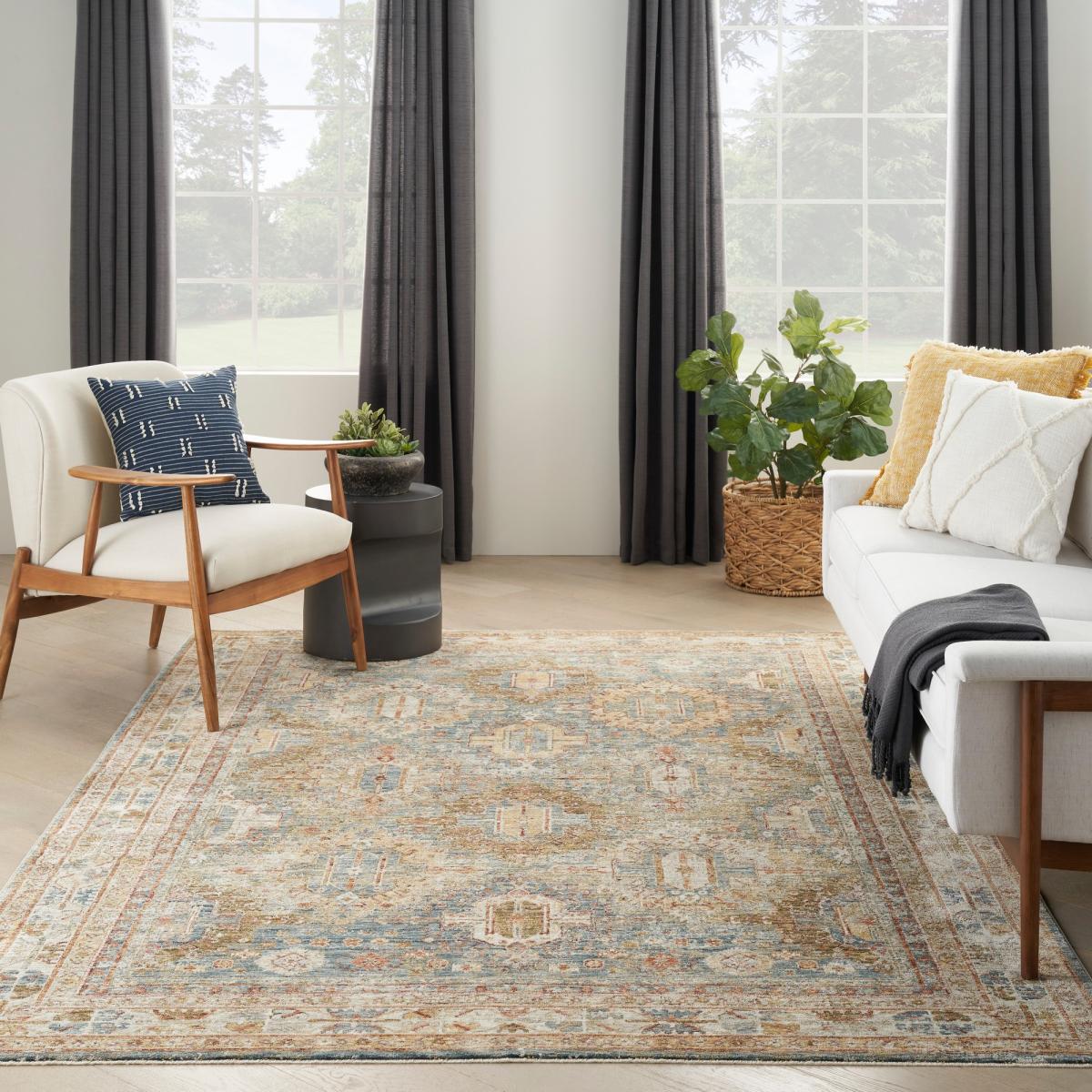 Sahar SHR01 Traditional Persian Rugs by Nourison in Blue239x315cm – image 3