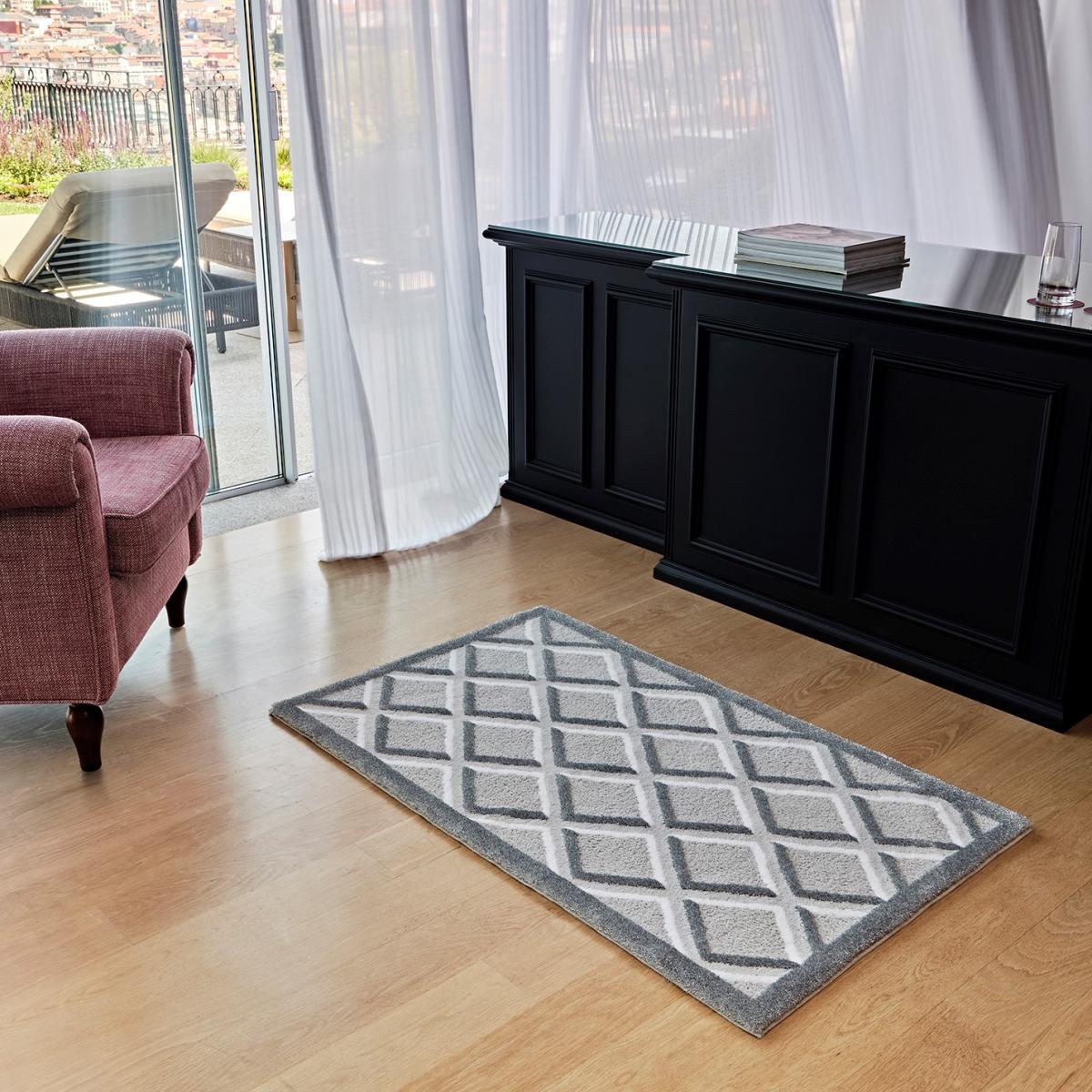 Luxury First Geometric Bath Mat 900 by Abyss & Habidecor 70x120cm – image 2