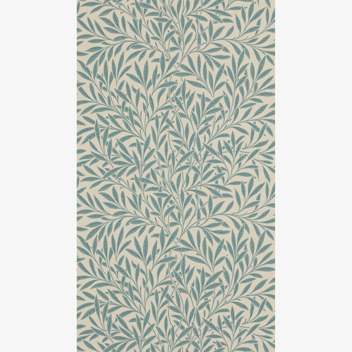 Willow Leaf Wallpaper 210382 by Morris & Co in Slate Grey Roll