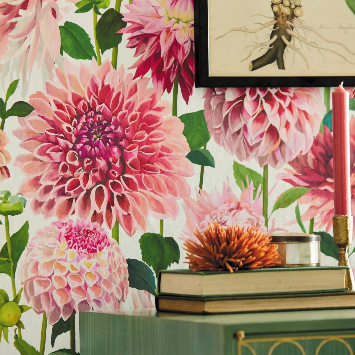 Dahlia Wallpaper 2112843 by Harlequin in Blossom Emerald New Beginnings Roll – image 3