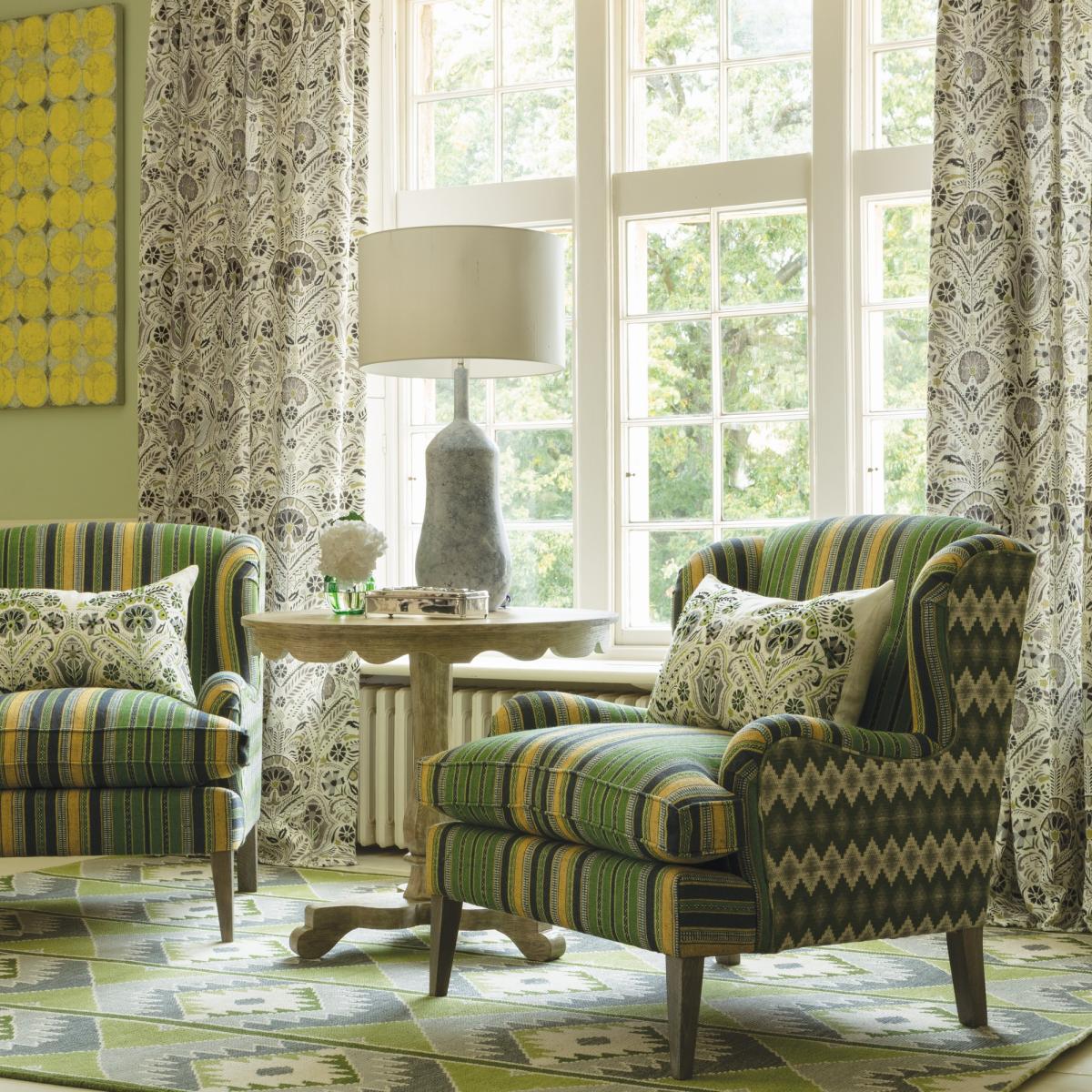 Moqui Designer Wool Rugs in Sage Green by William Yeoward250x350cm – image 1