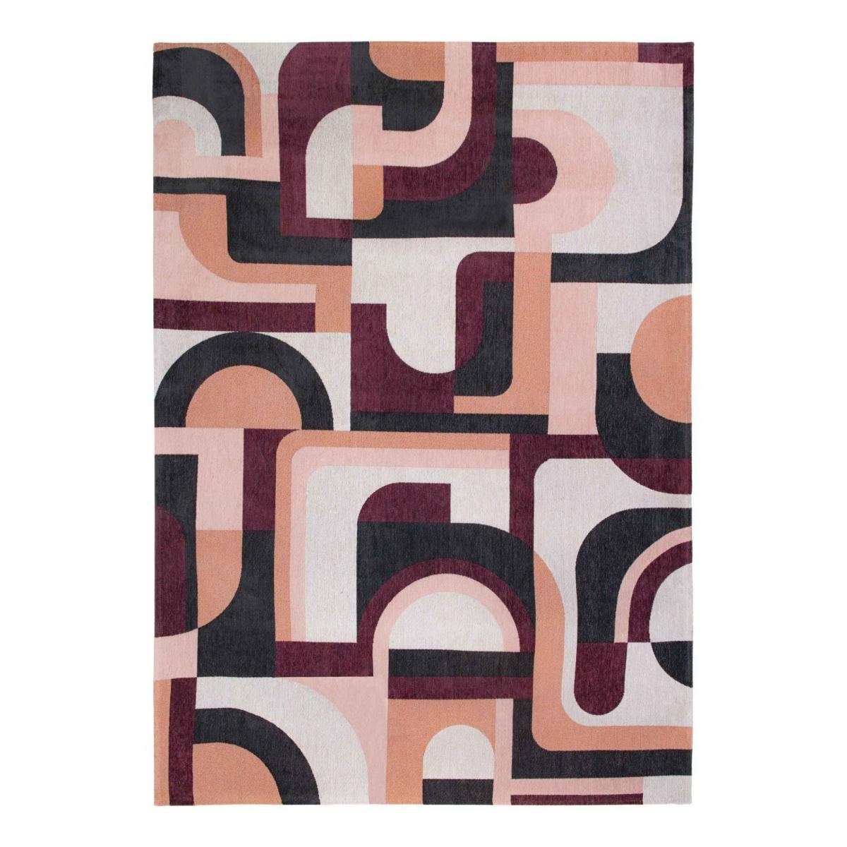Louis De Poortere Geometric Nuance Module Rugs 9209 in Pink Rohe 200x280cm – image 5