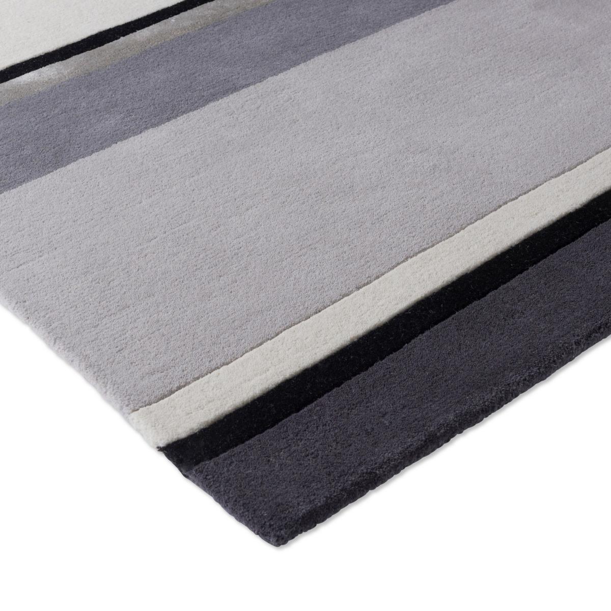 Eaton Striped 081004 Rug by Laura Ashley in Charcoal Grey 250x350cm – image 3