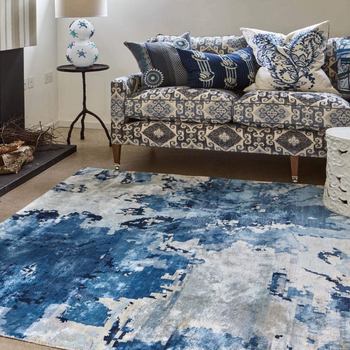 The Big Blue rugs by William Yeoward 300x425cm – image 2