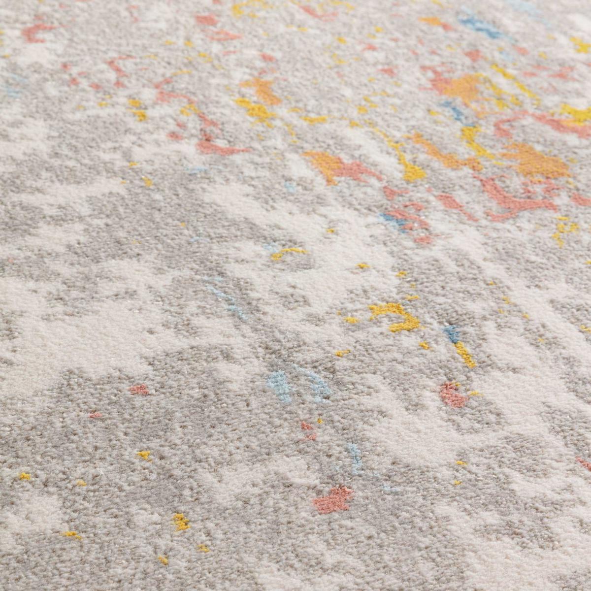 City Modern Abstract Rugs 466117 AK990 in Taupe Multi 135x200cm – image 3