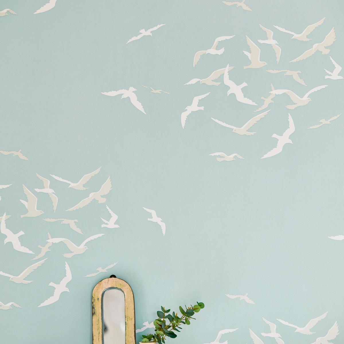 Larina Wallpaper 216578 by Sanderson in Sky BlueRoll – image 1