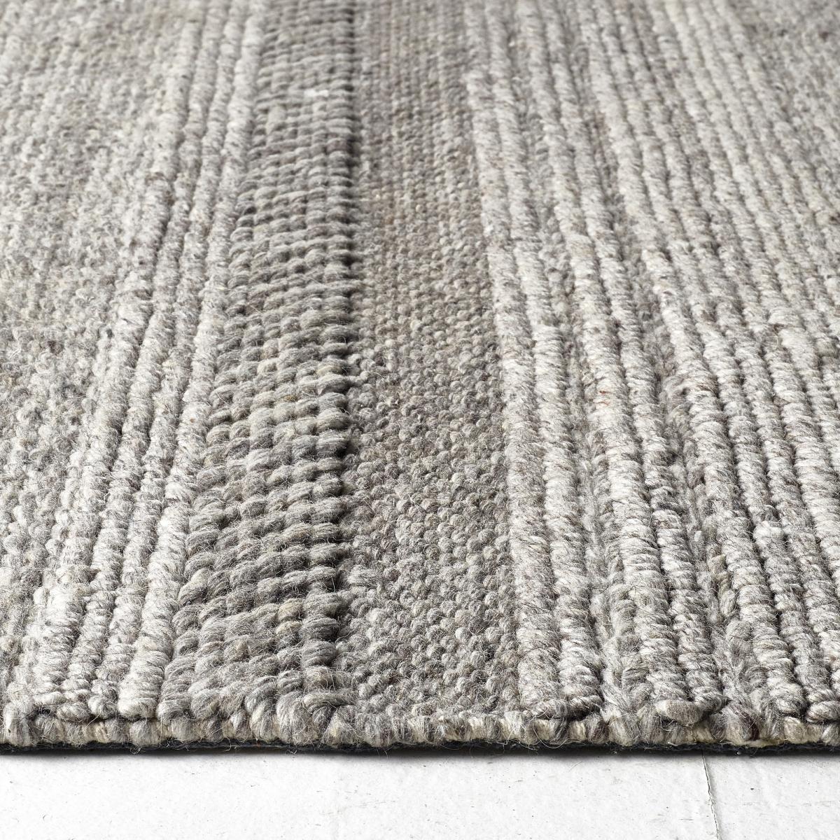 Chunky Knit Wool Hallway Runners Handwoven in Natural Grey&nbsp;67x200cm – image 5