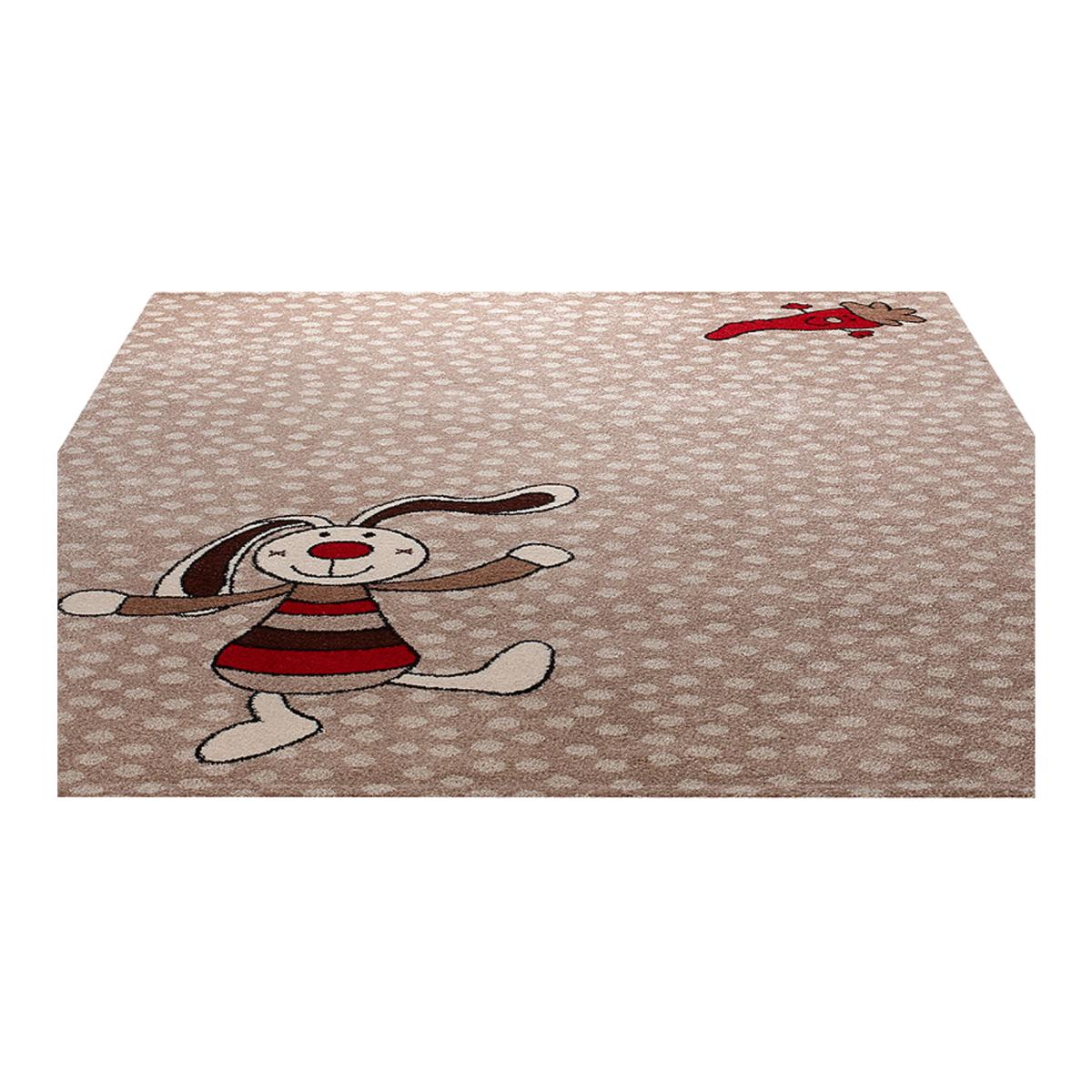 Rainbow Rabbit Rug in Beige 0523 04 – image 1