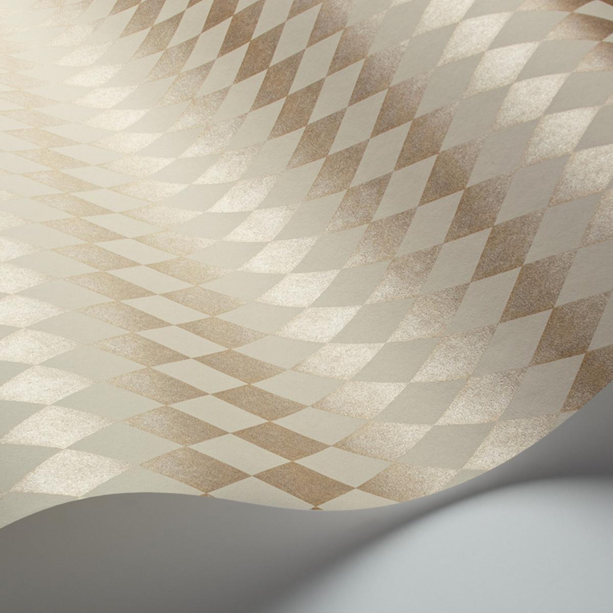 Titania Wallpaper 14060 by Cole & Son in Metallic Gold CreamRoll