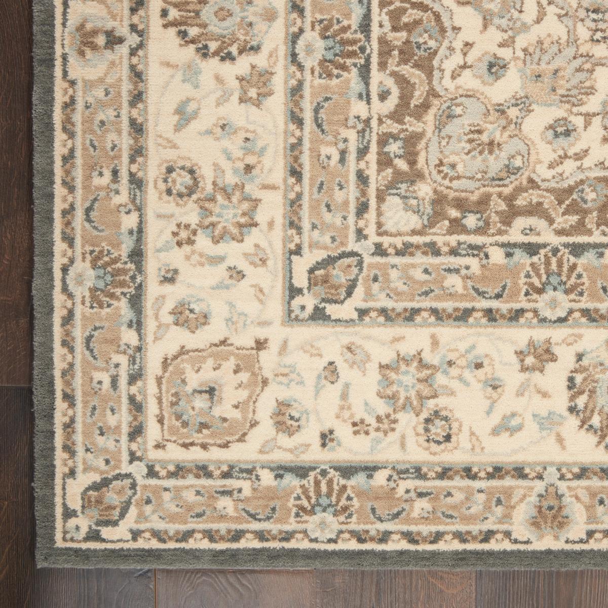 Living Treasure Hallway Runner Rugs by Nourison LI15 in Grey Ivory76x244cm – image 2