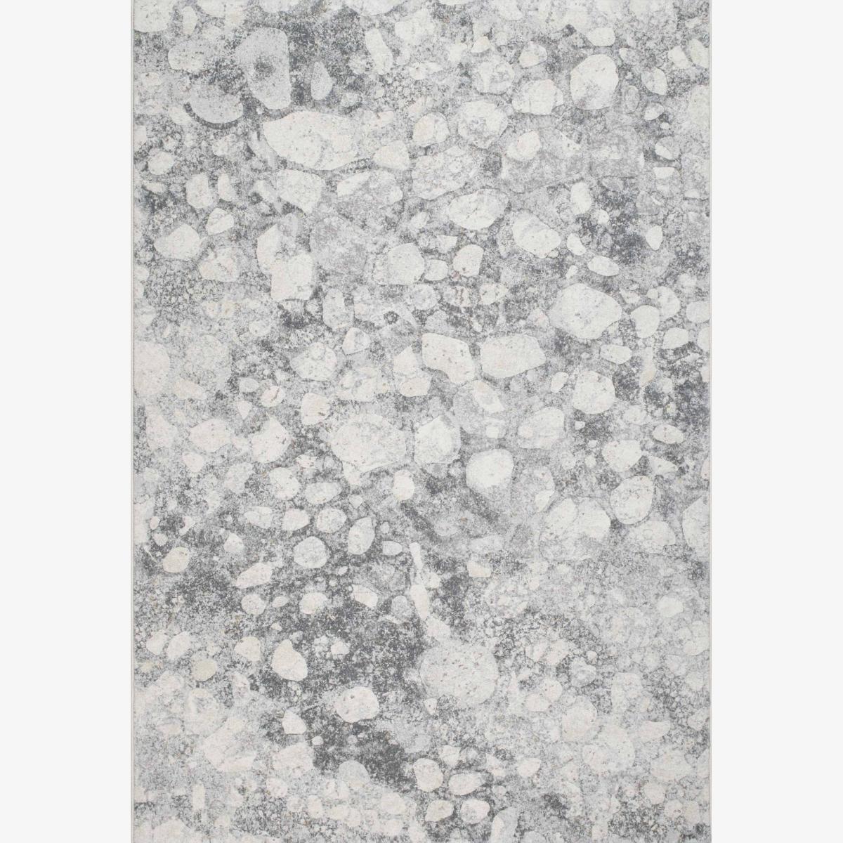 Galleria Modern Abstract Carved Pebbles rugs 63579 4747 in Grey – image 1