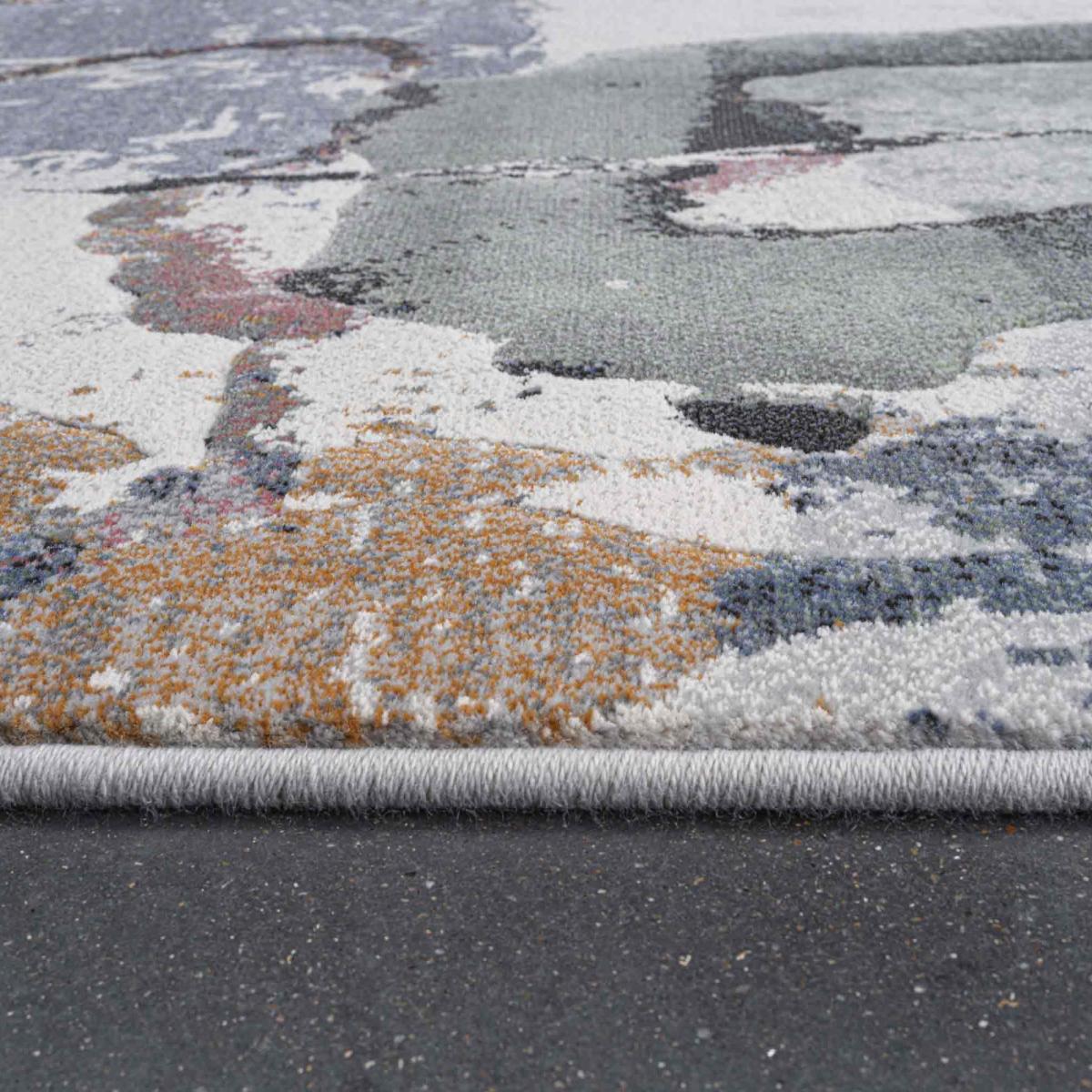 Galleria Modern Abstract Rugs 63797 6626 in Cream White160x230cm – image 3