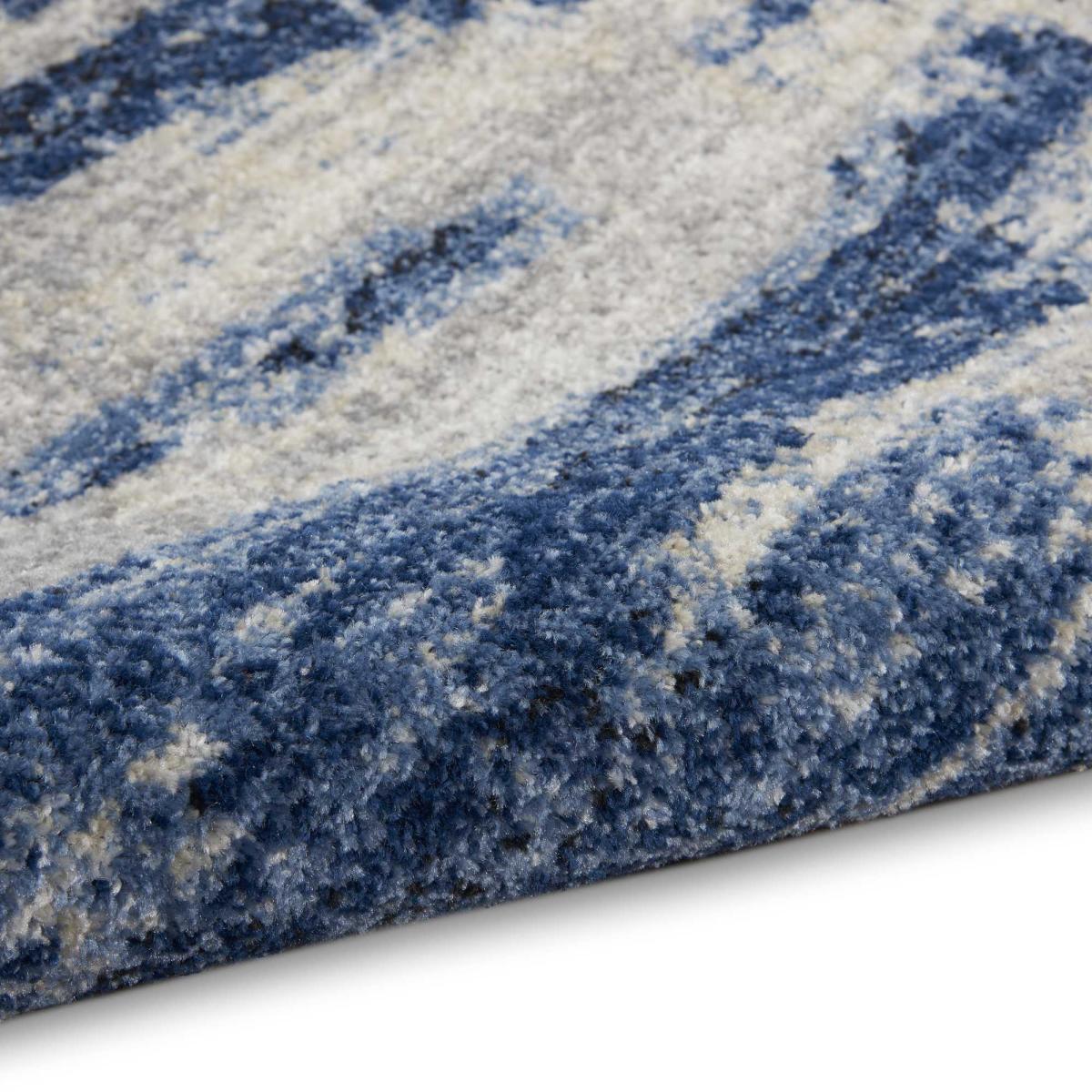 Calvin Klein Abstract Designer Rugs CK001 River Flow RFV01 in Blue Grey – image 2