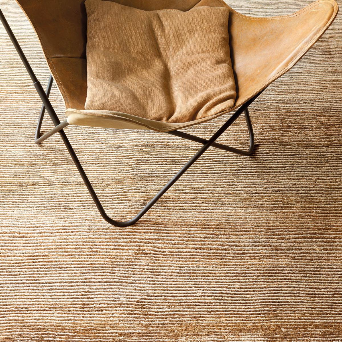 Dune Stripe Rugs 192 001 100 in Beige by Ligne Pure 60x120cm – image 2