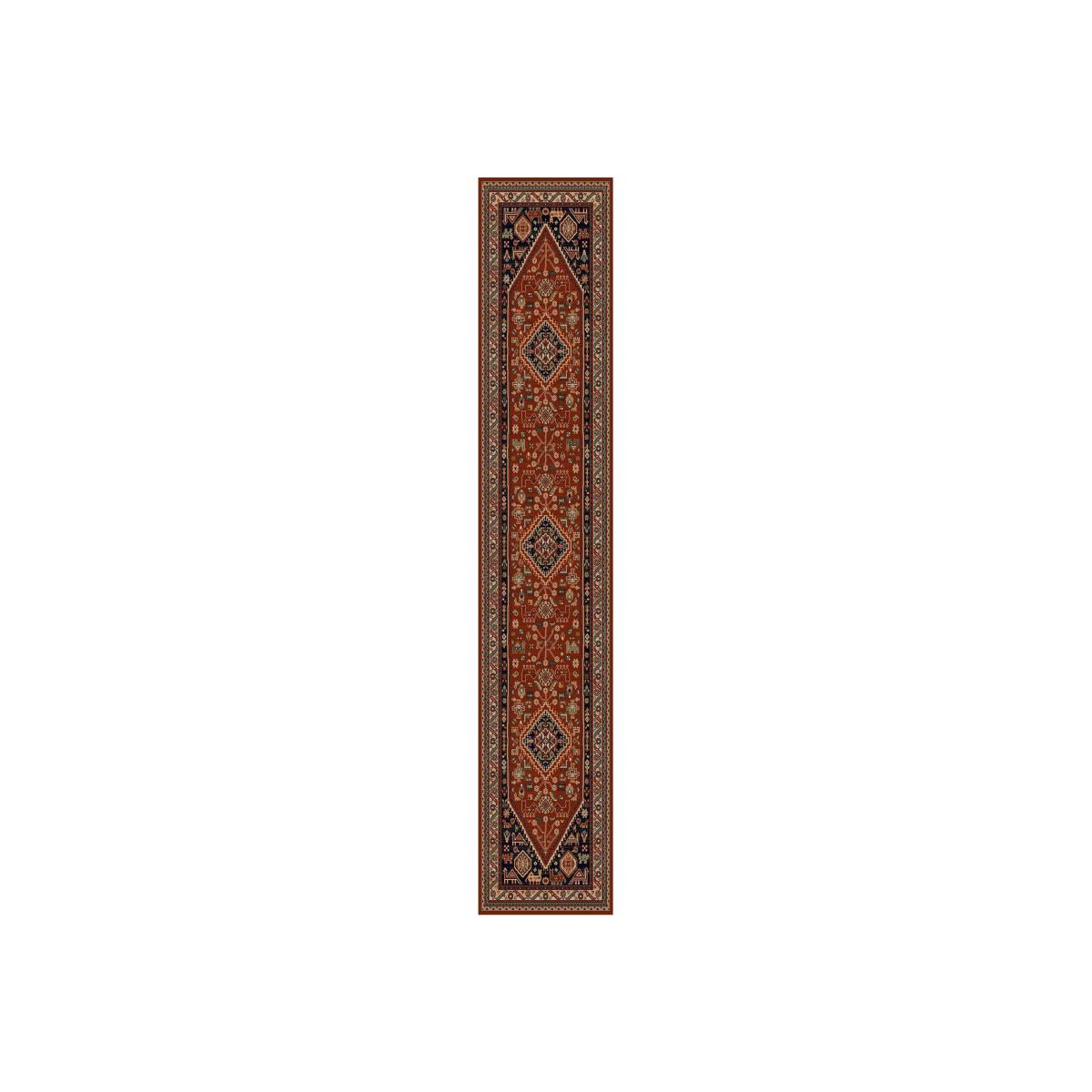 Royal Kashqai Traditional Wool Hallway Runner Rugs in 4364 301 in Red – image 1