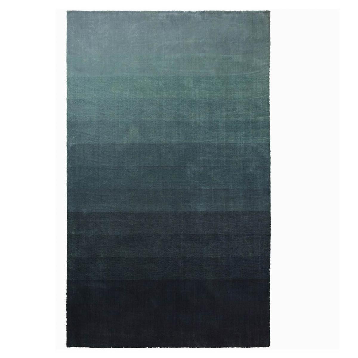 Modern Capisoli Plain Ombre Rug in Teal Blue by Designers Guild&nbsp;160x260cm – image 5