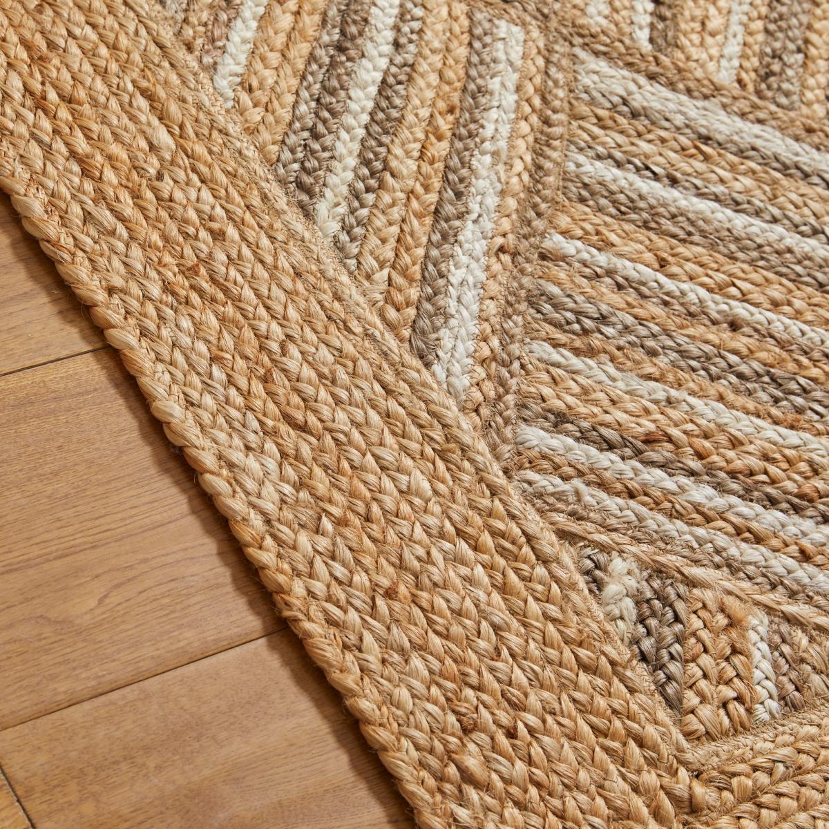 Naturals Squares Jute & Cotton Flatweave Rug 160x230cm – image 2