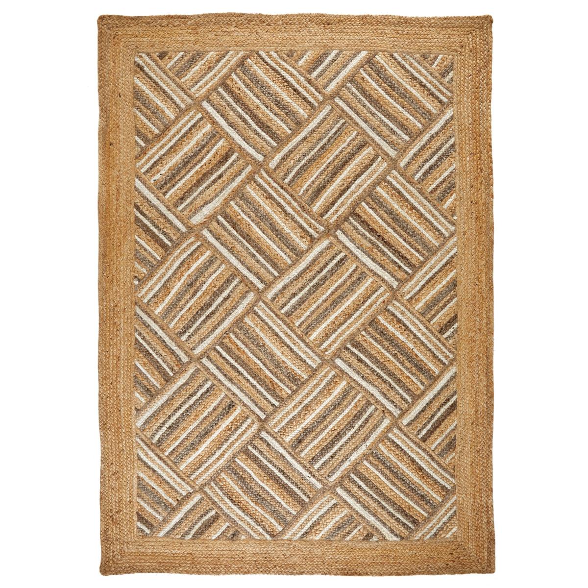 Naturals Squares Jute & Cotton Flatweave Rug 160x230cm – image 5