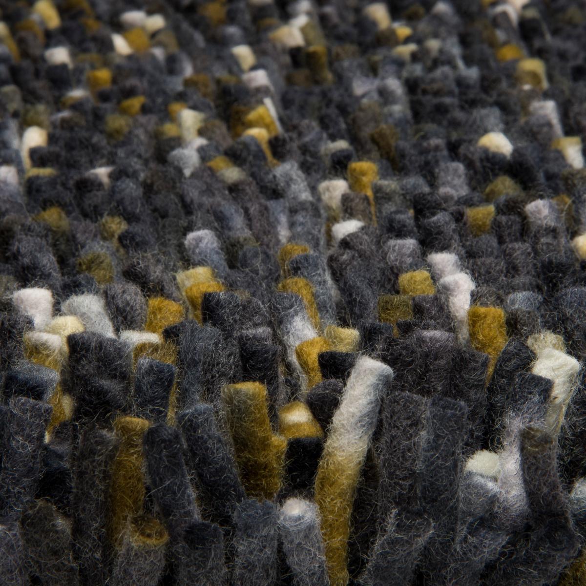Rocks 70534 Asymmetric Shaggy Rugs by Brink and Campman in Carbon250x300cm – image 4