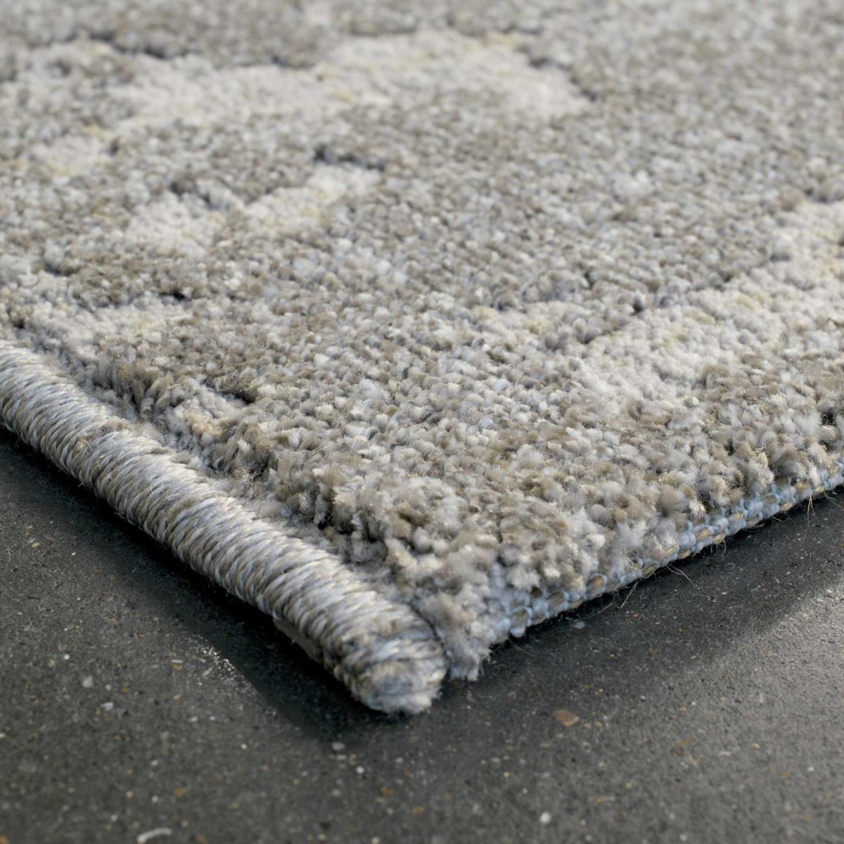 Geo Modern Abstract Textured Rugs in 410007 7121 Taupe Beige – image 2