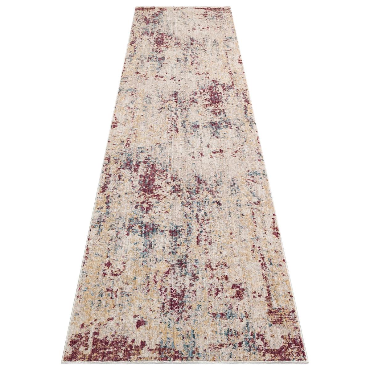 Essence Distressed Abstract ESSC05 Runner Rugs in Multicolour 80x300cm – image 5