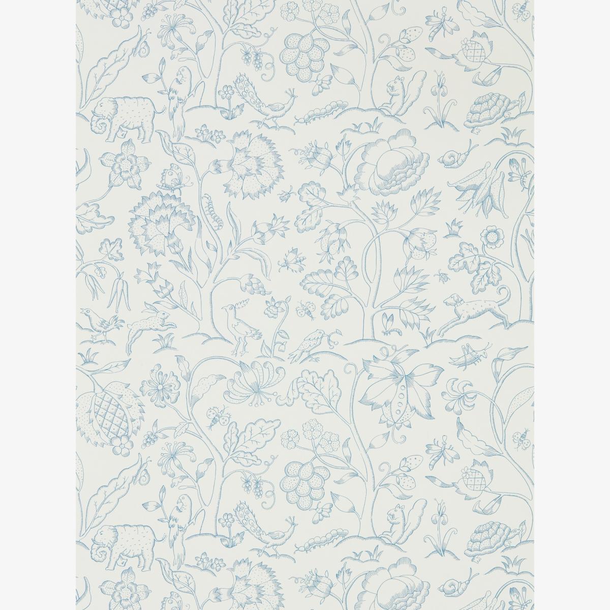Middlemore Wallpaper 216698 by Morris & Co in Cornflower Chalk White Roll