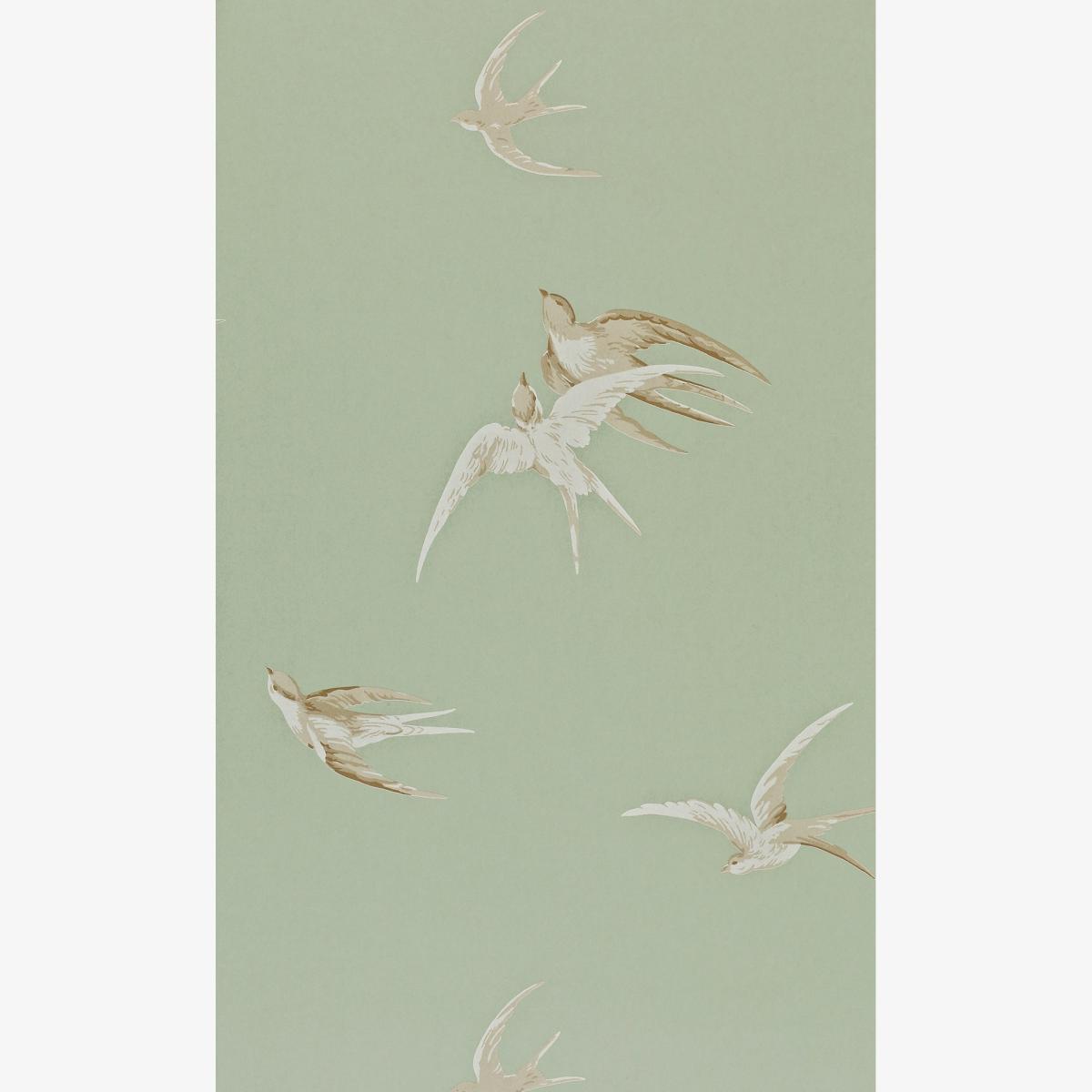 Swallows Wallpaper 102 by Sanderson in Pebble Beige Roll
