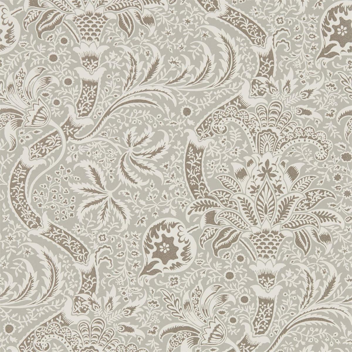 Indian Wallpaper 216444 by Morris & Co in Grey Pewter Roll