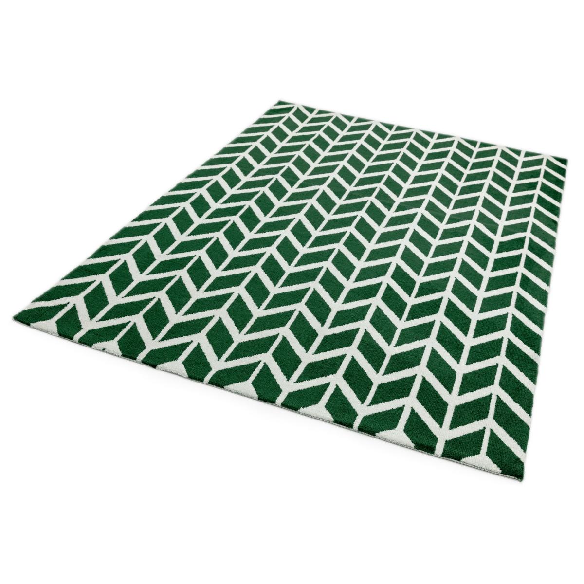 Arlo Chevron Rugs AR12 in Green – image 2