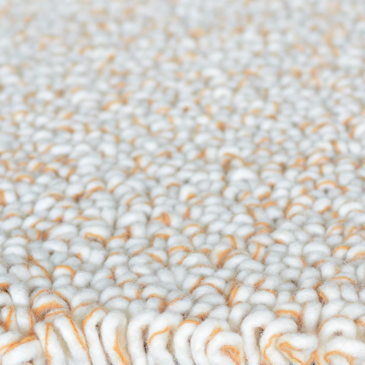 Trace Loop Shaggy Rugs in Mandarin orange 120903 By Brink and Campman