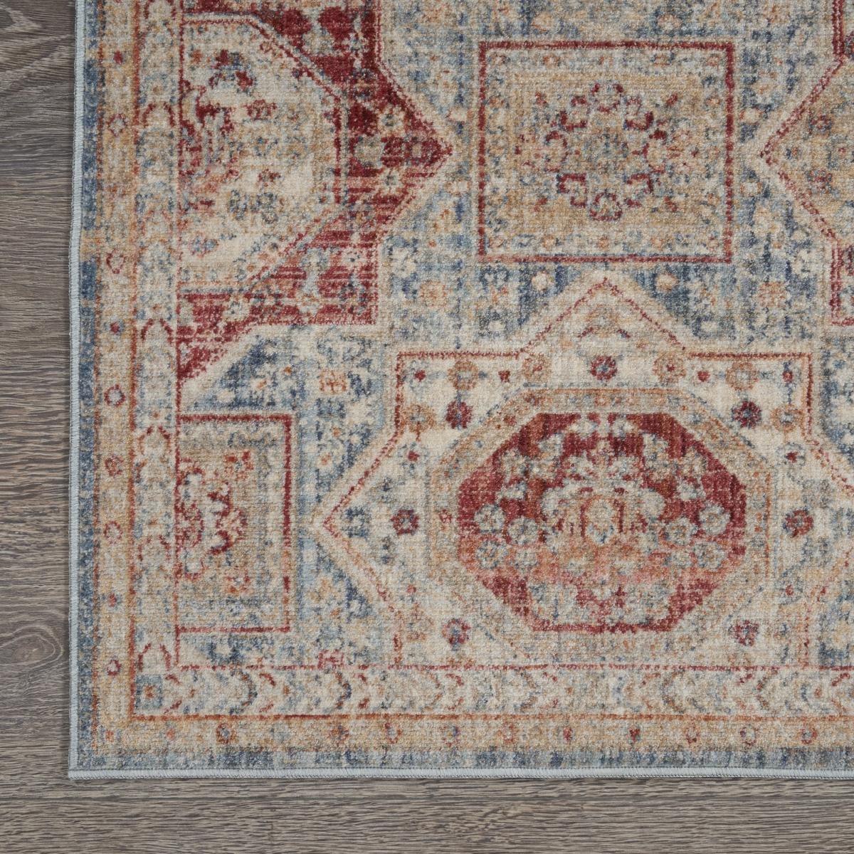 Homestead Hallway Runner Rugs HMS02 in Blue Multi by Nourison&nbsp;79x305cm – image 3