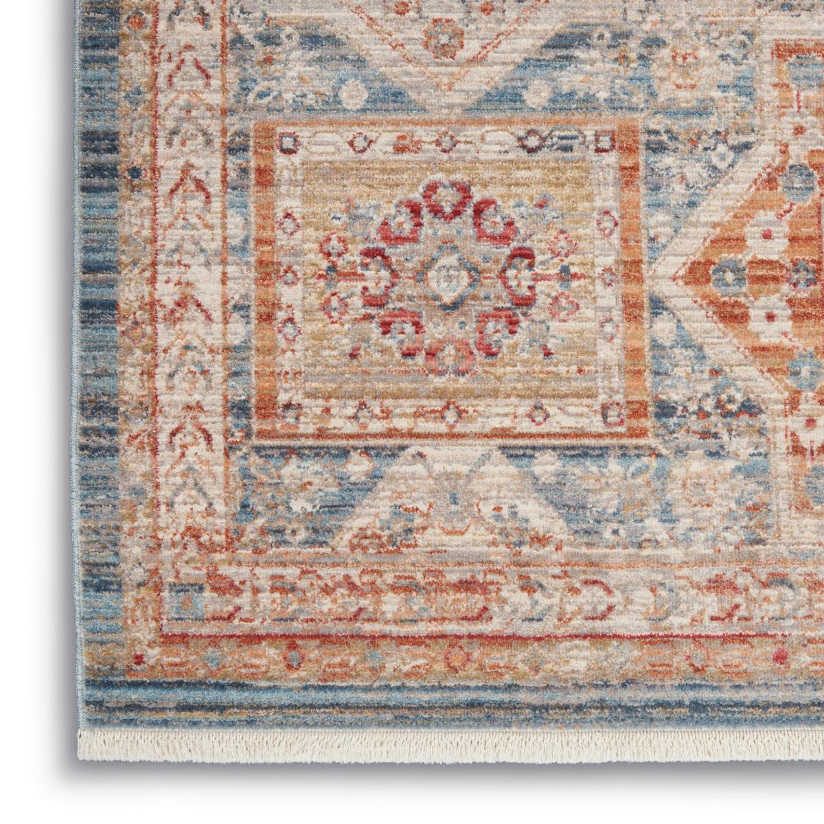 Homestead Hallway Runner Rugs HMS02 in Blue Multi by Nourison&nbsp;79x305cm – image 4
