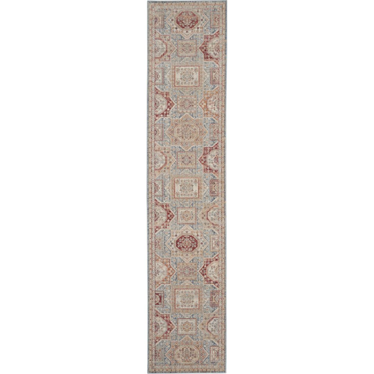 Homestead Hallway Runner Rugs HMS02 in Blue Multi by Nourison&nbsp;79x305cm – image 5