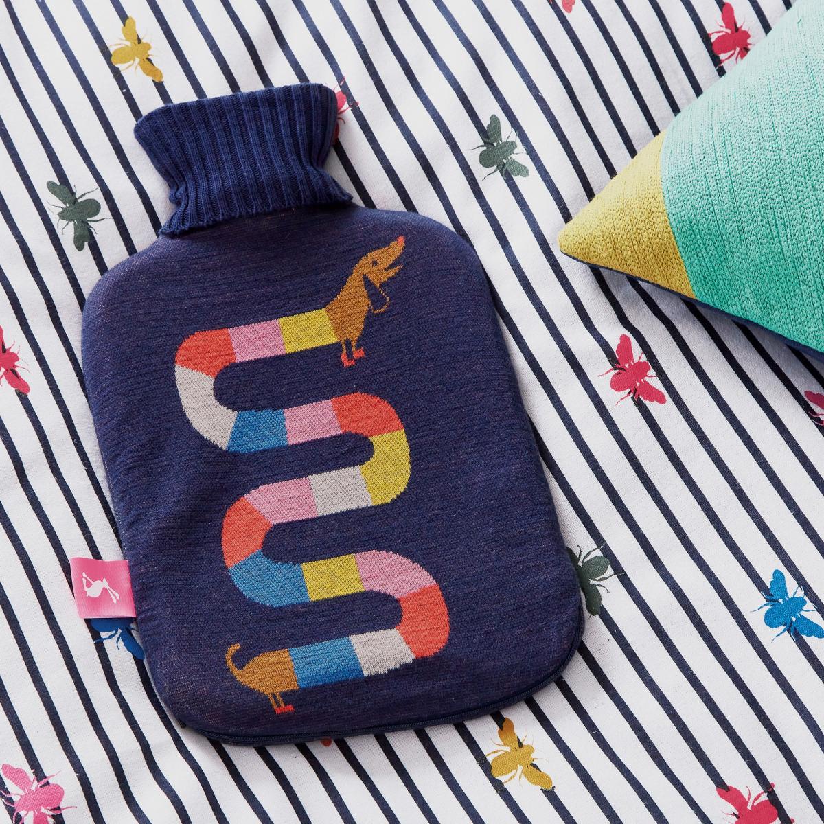 Sausage Dog Hot Water Bottle and Cover by Joules in Multi 2 – image 1