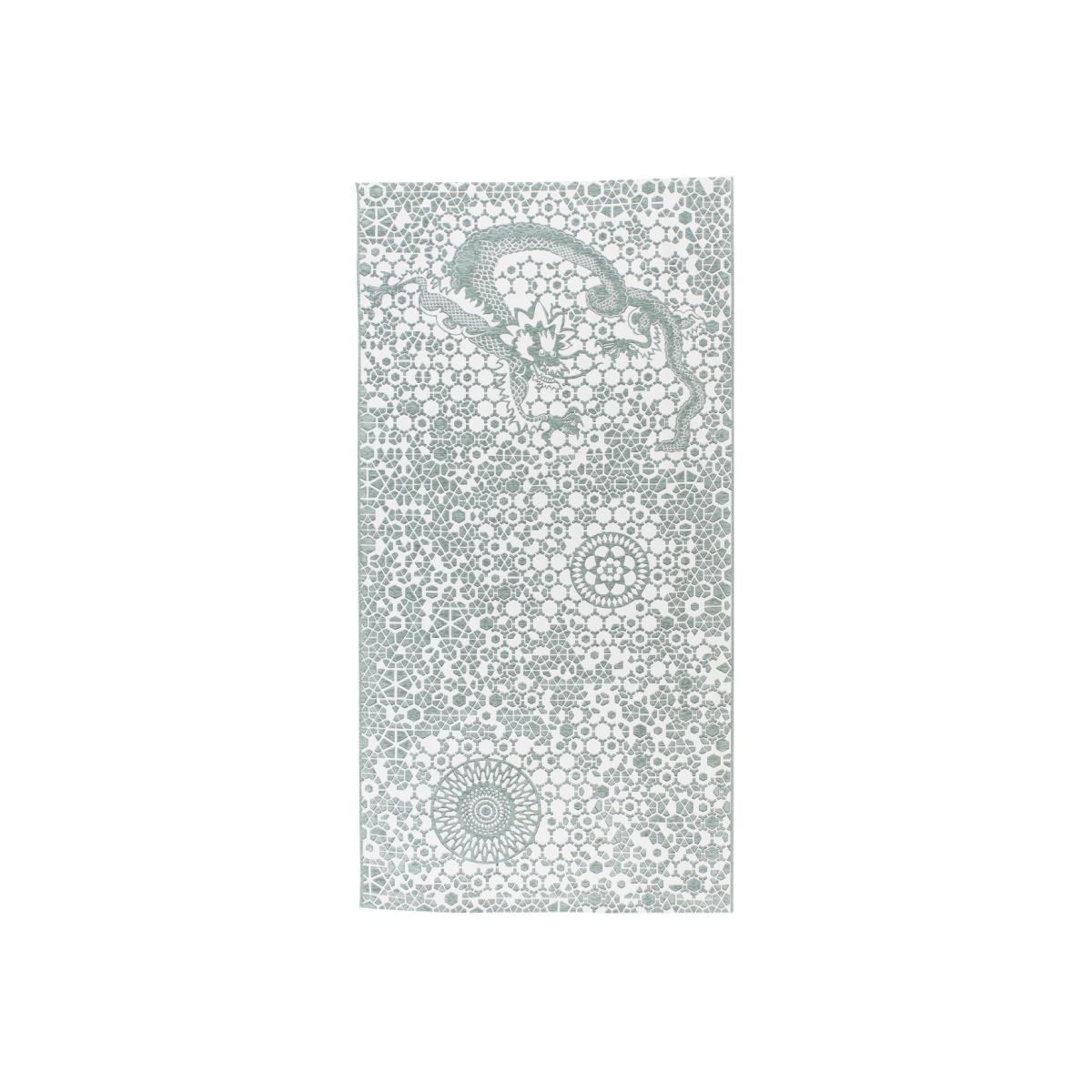Milek Tattoo Dragon Rug in Aqua Grey – image 1