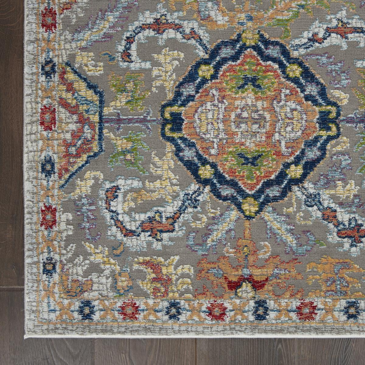 Ankara Global Traditional Persian Hallway Runners ANR12 in Grey Multi 61x183cm – image 2